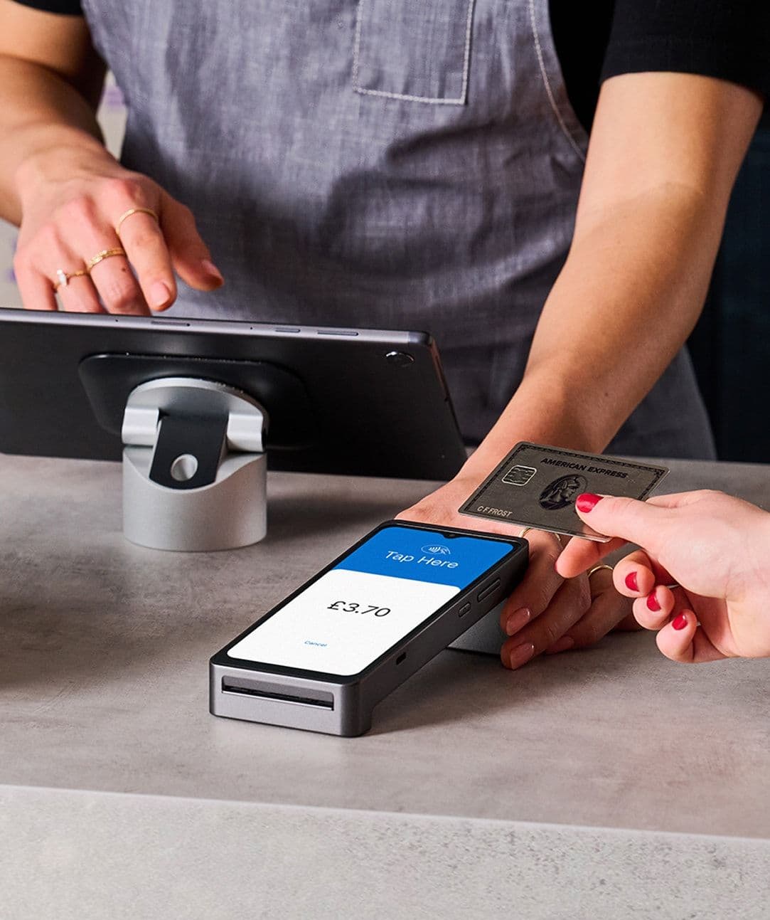 Zeller - Terminal 2 integrated with POS in cafe