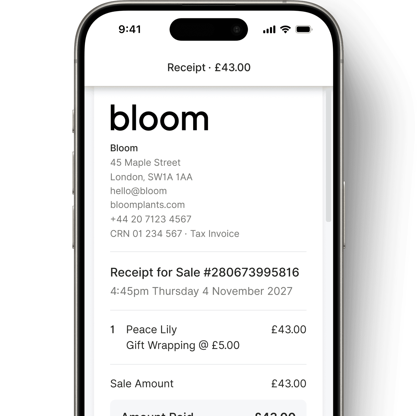 Zeller - Digital Receipt