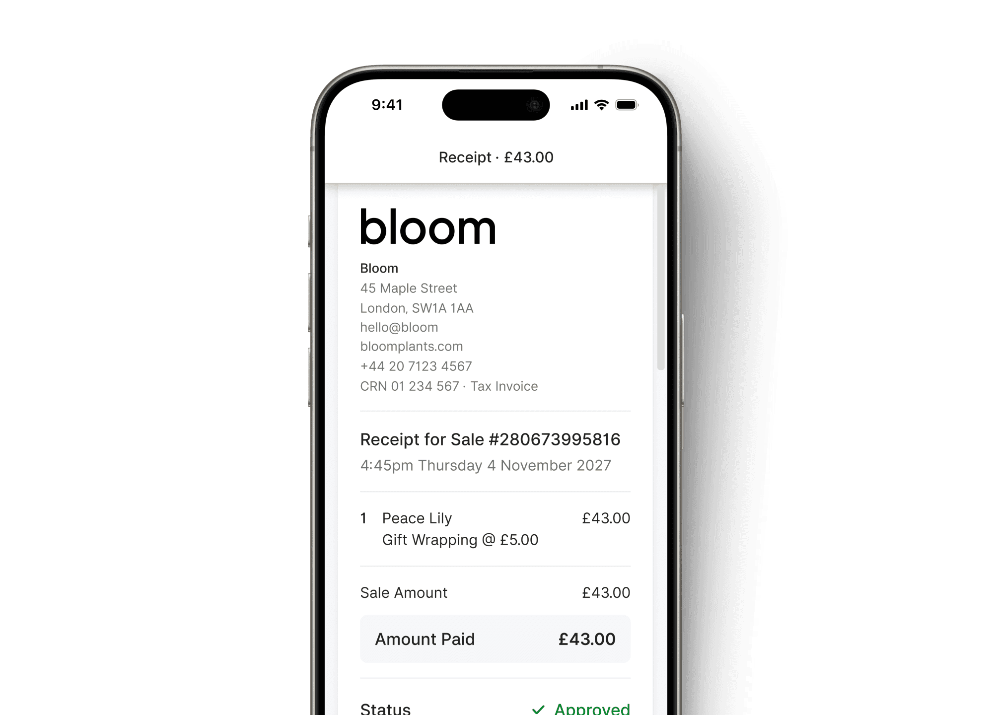 Zeller - Digital Receipt