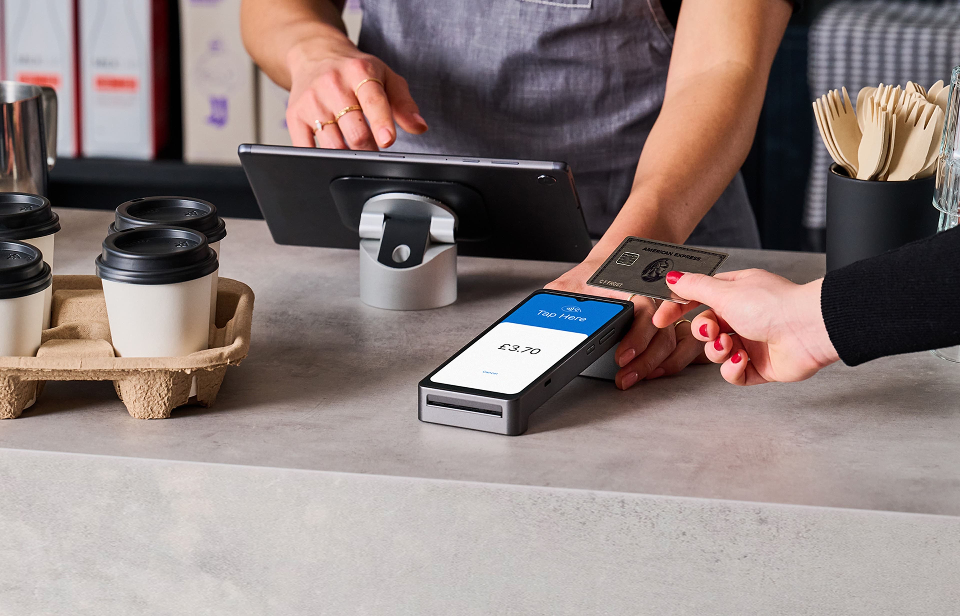 Zeller - Terminal 2 integrated with POS in cafe