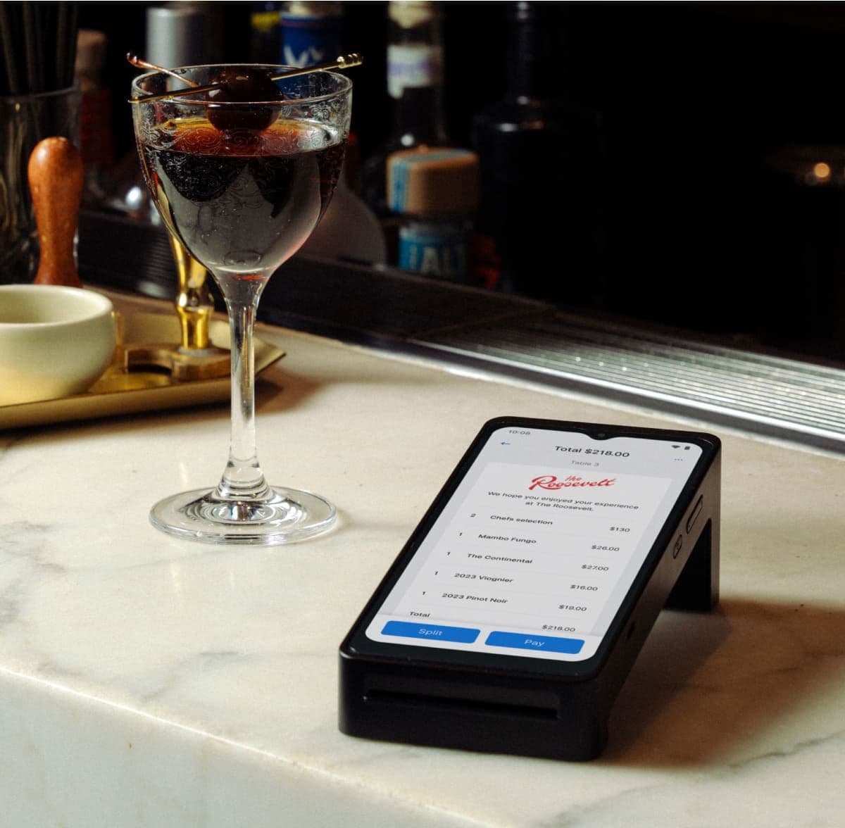 Zeller - Terminal 2 in Black at countertop, The Roosevelt