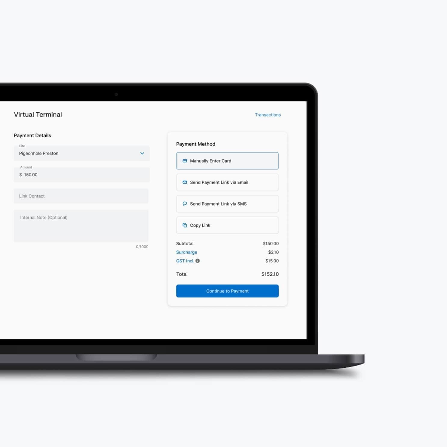 Zeller - Virtual Teminal, laptop