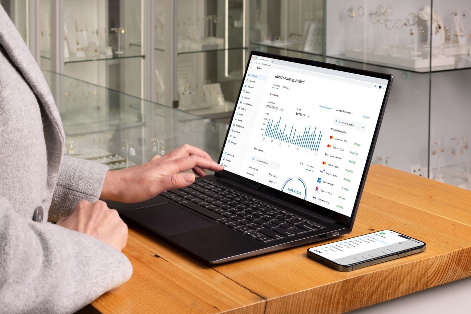 Ian Pattison Jewellers using Zeller Dashboard
