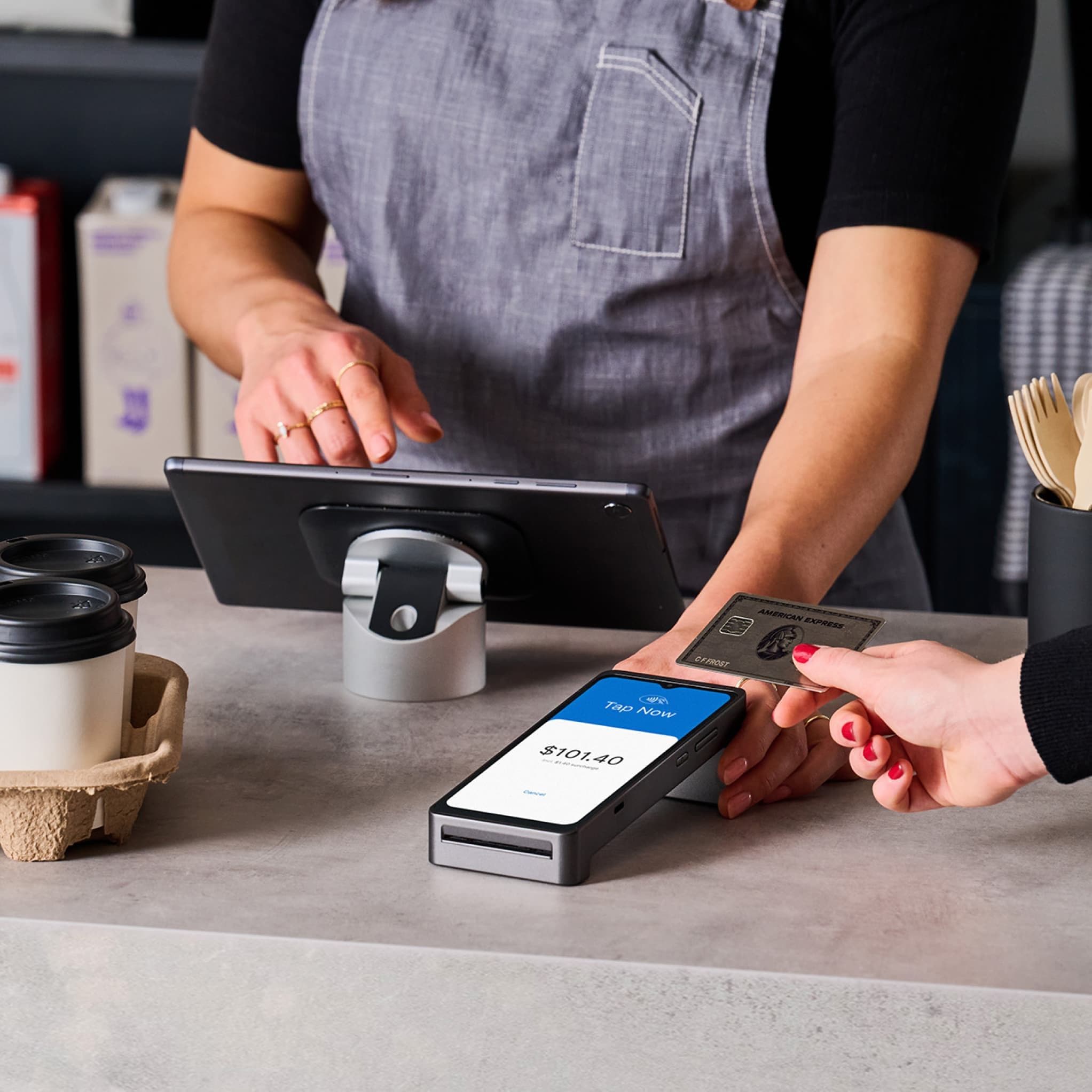 Zeller - T2 Graphite Amex Cafe Tabletop