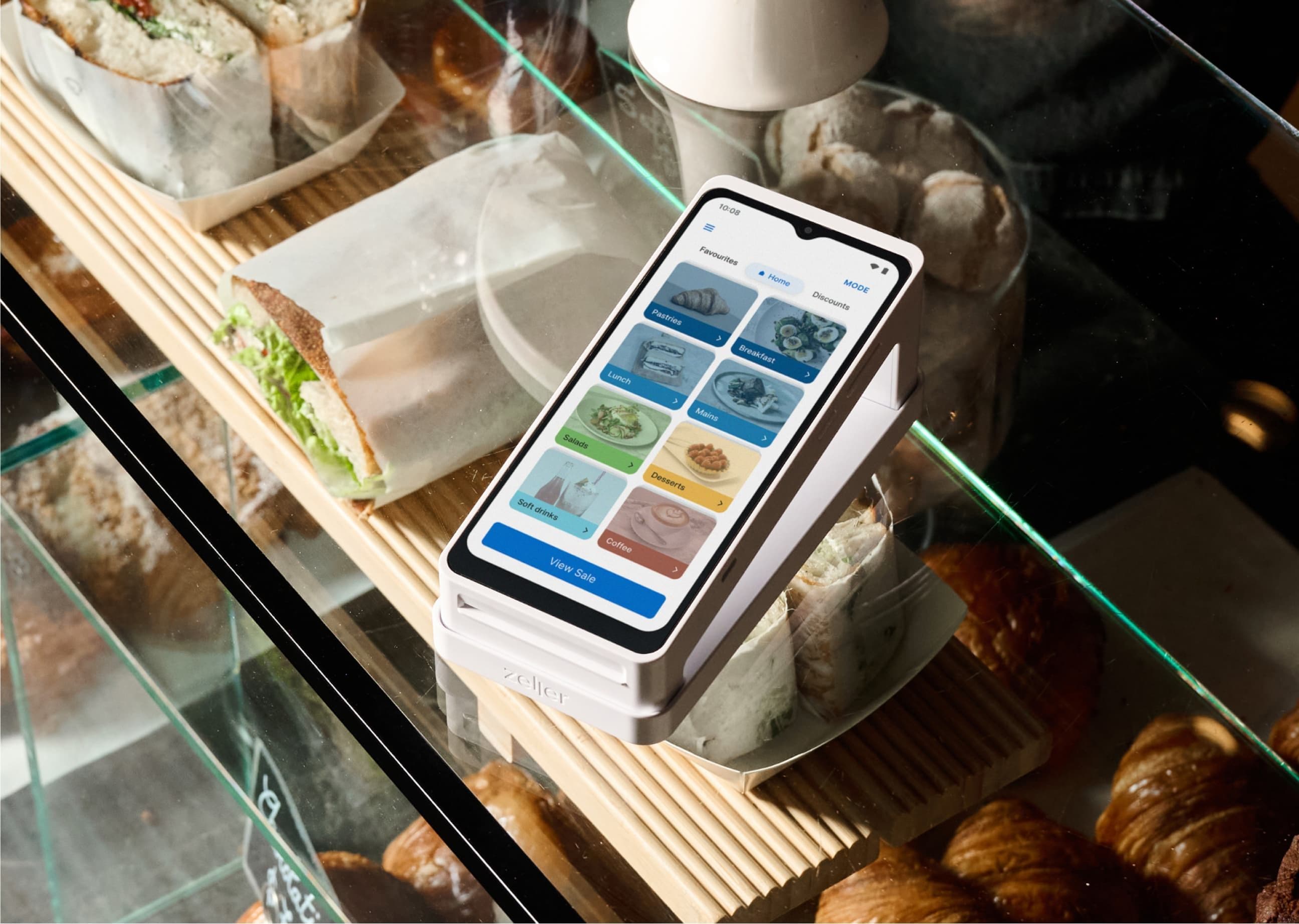 Zeller - POS Lite on Terminal 2 in White, cafe