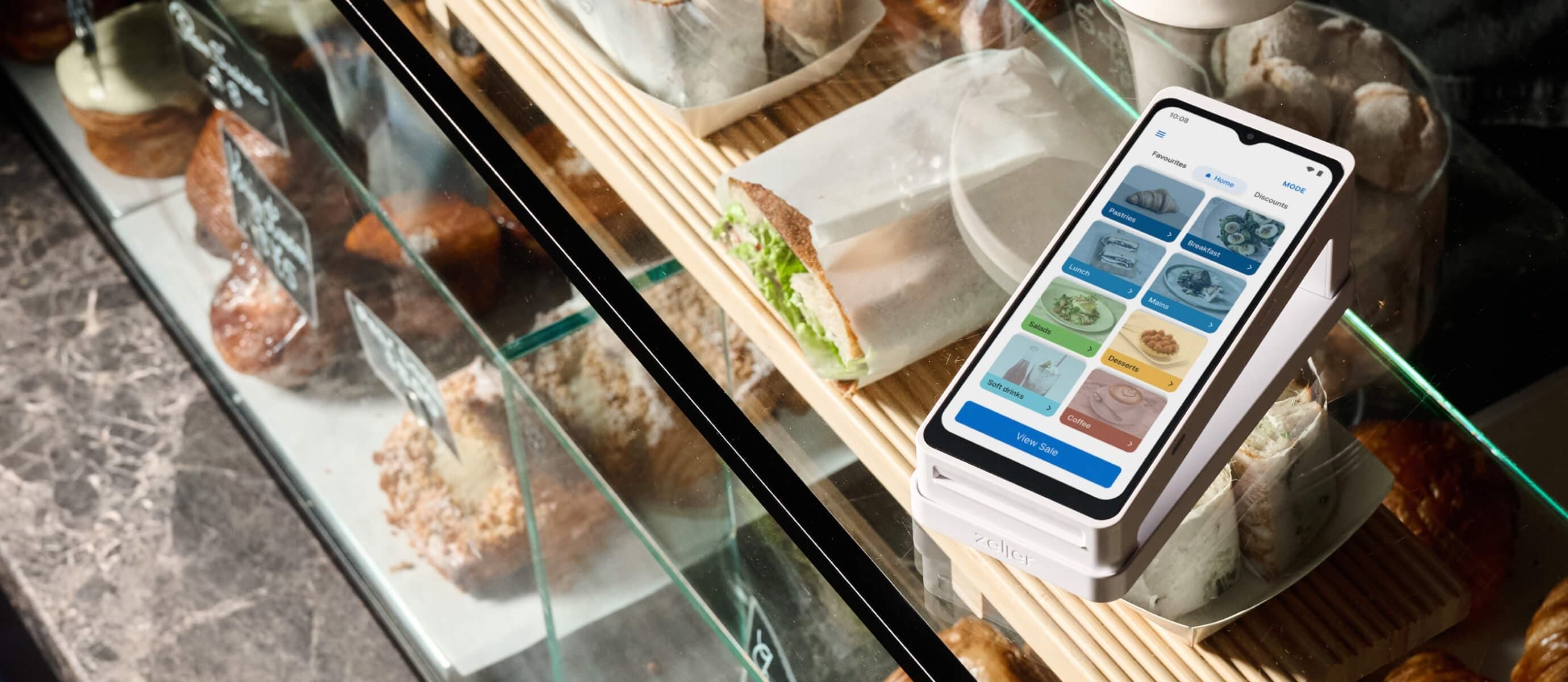 Zeller - POS Lite on Terminal 2 in White, cafe