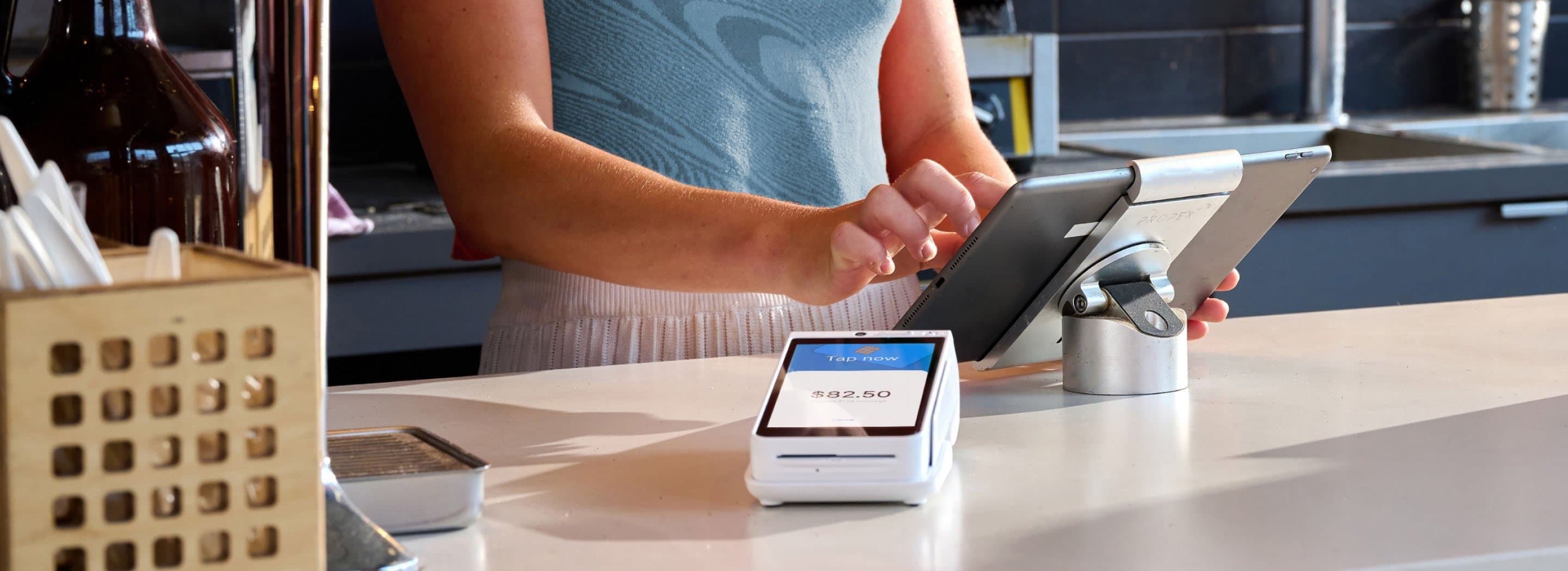 Zeller - Integrated EFTPOS with Terminal 1 in White, bar