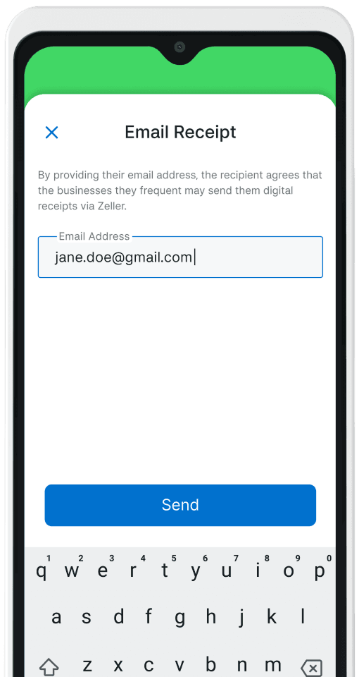 Zeller - Digital Receipts - Email Receipt