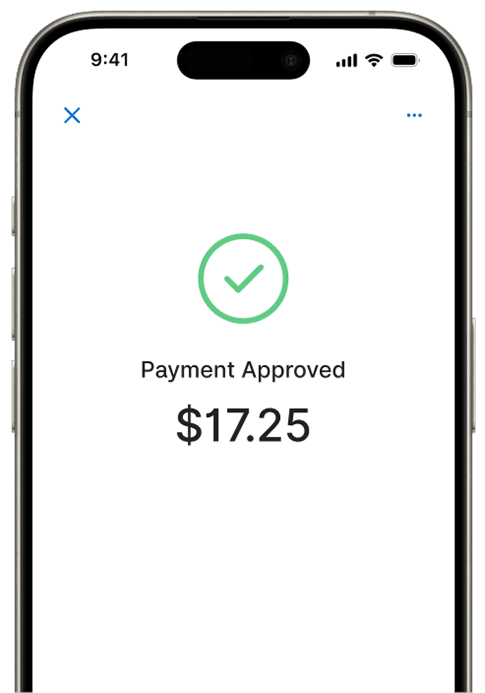 Zeller - Tap to Pay - iPhone - Payment Approved