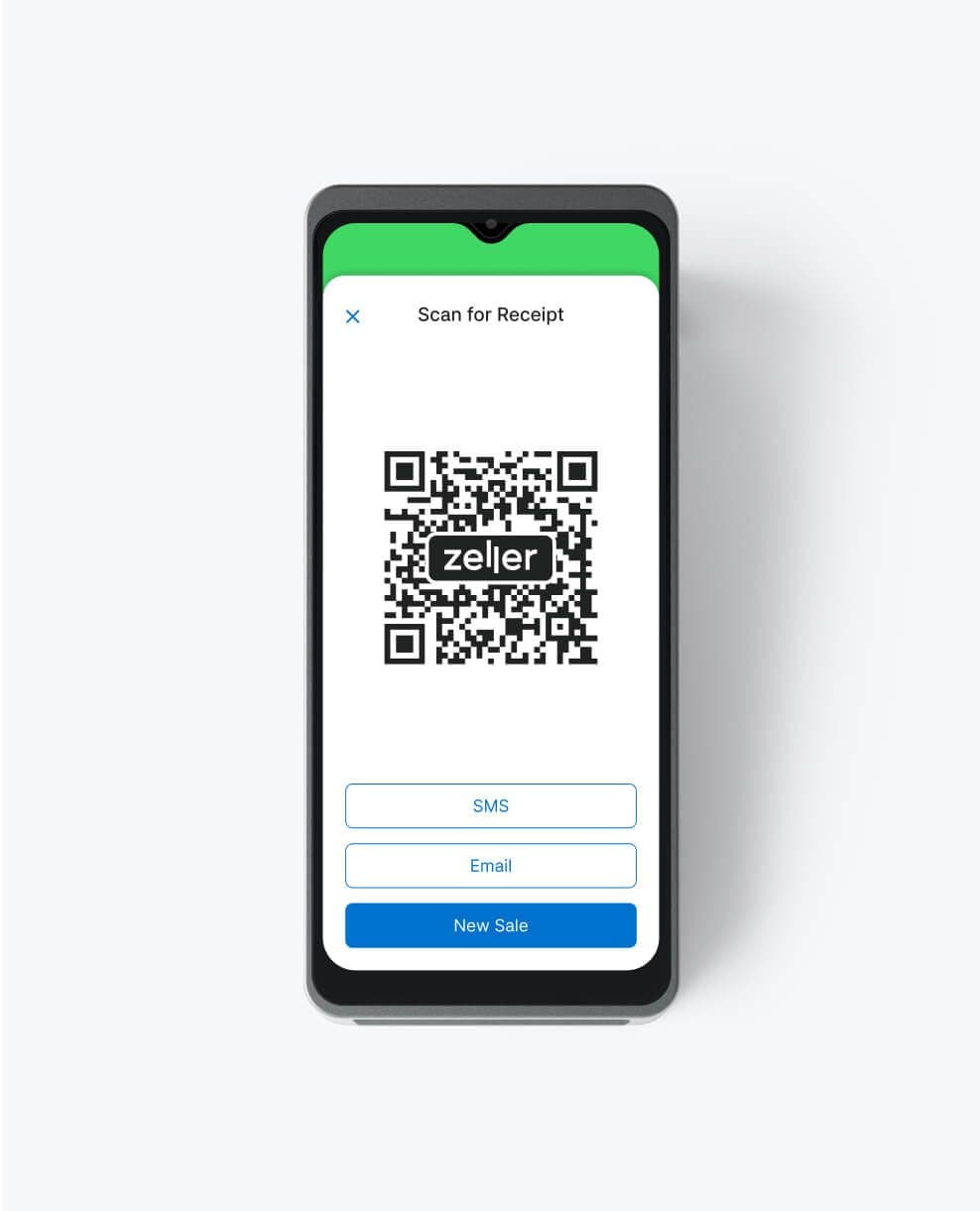 Zeller - Digital Receipt on Terminal 2 in Graphite