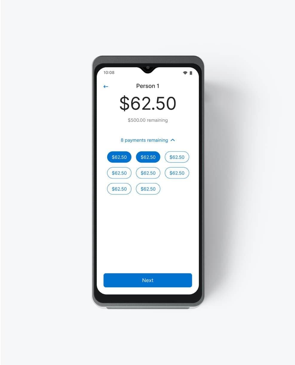 Zeller - Split Payments on Terminal 2 in Graphite