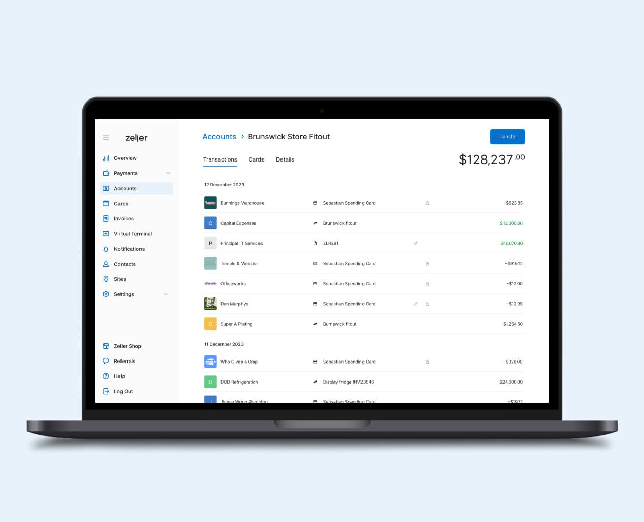 Swap your Business Bank for a Zeller Transaction Account